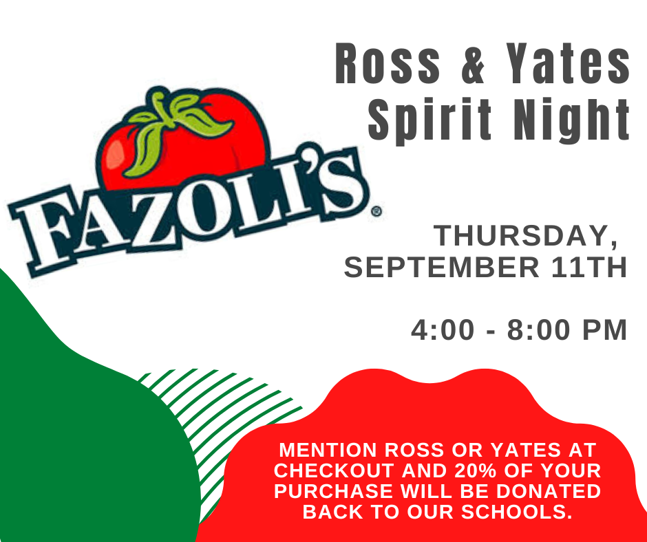 Fazolis Spirit Night