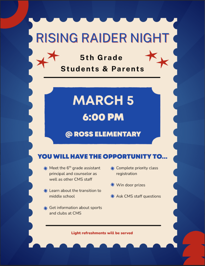 Rising Raider Night info