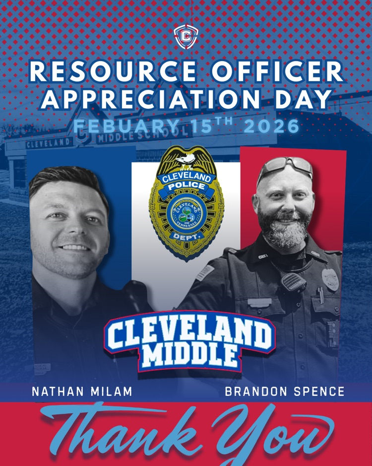 National school resource officer appreciation  day post honoring Nathan Milam & Brandon Spence 