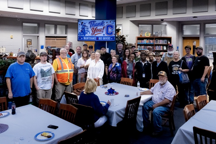CCS Maintenance & Transportation teams were honored with Breakfast courtesy of Eggs Up Grill in Cleveland, TN
