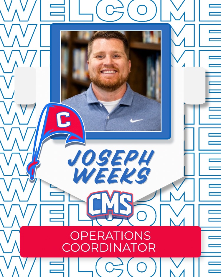 Joseph Weeks announced as new Operations Coordinator at Cleveland Middle School 