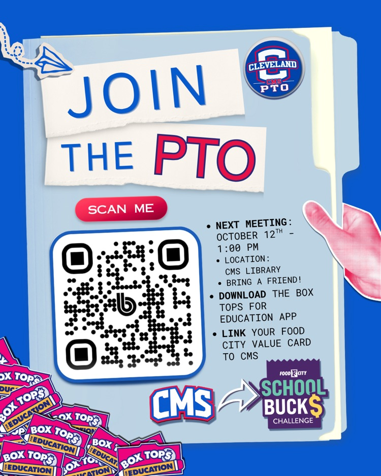 Join the CMS PTO by scanning the QR code