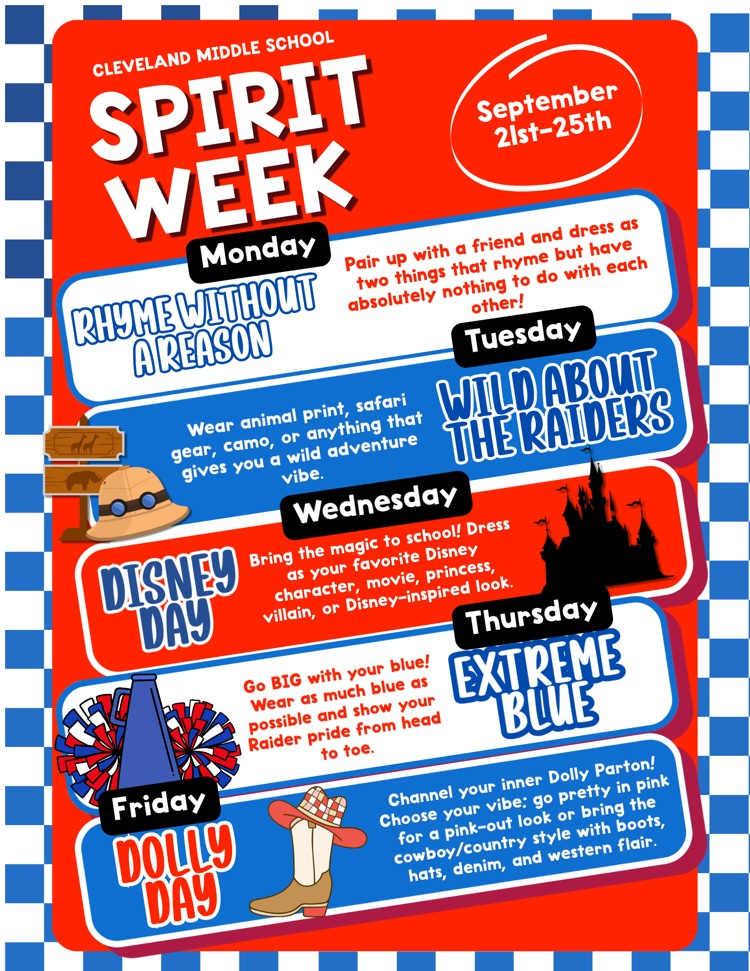 spirit week themes for CMS