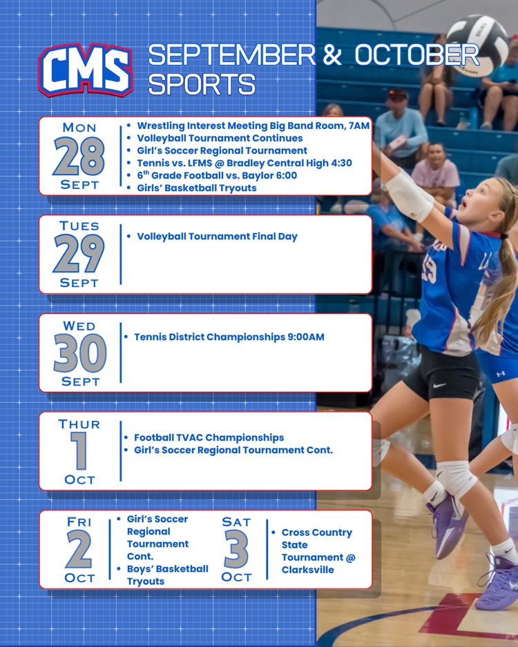 this week in sports at CMS