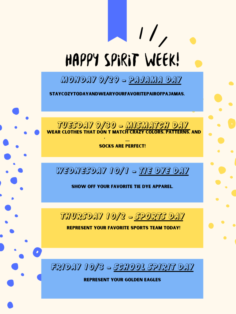 UPDATED - Spirit Week Flyer