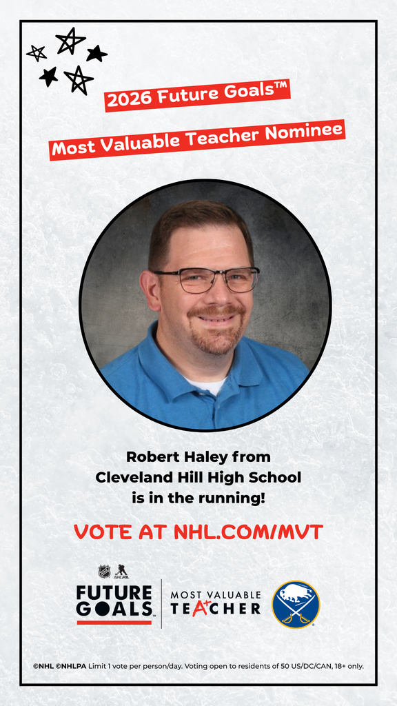 Mr Haley - Buffalo Sabres most valuable teacher nominee