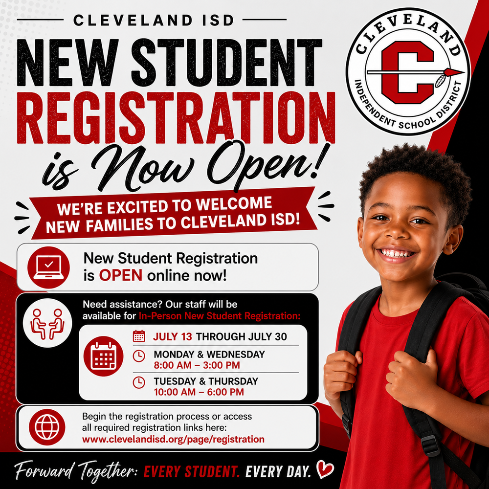 New Student Registration is open with a male student