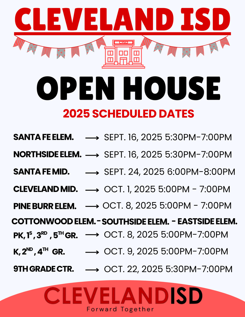 CISD Open House Flyer - English 