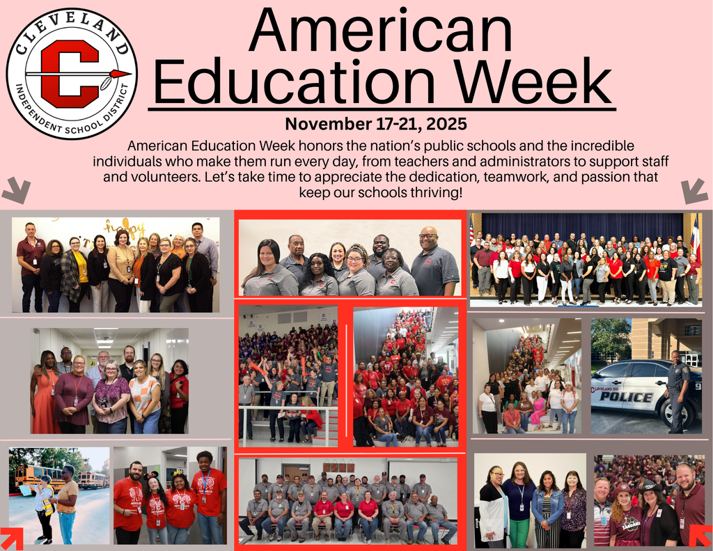 Flyer celebrating American Education Week with Pictures English Version