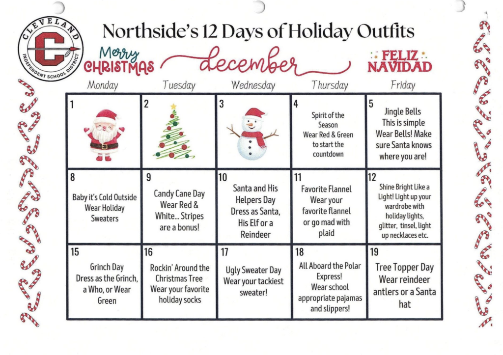 12 days of christmas English