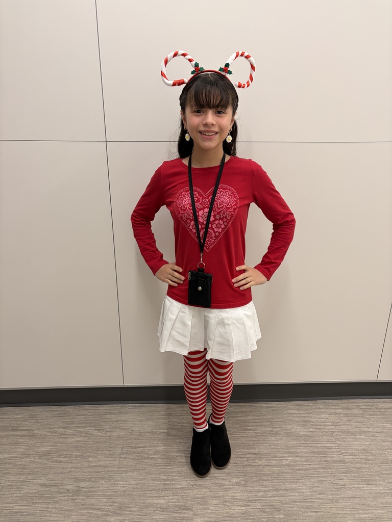 Children dressed as candy canes