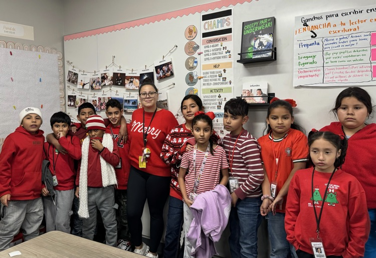 Adult dressed in Holiday Cheer