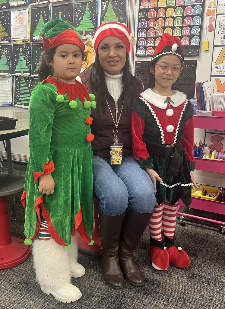 Children dressed as elves
