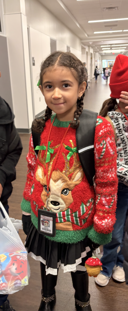 Child dressed as an elf