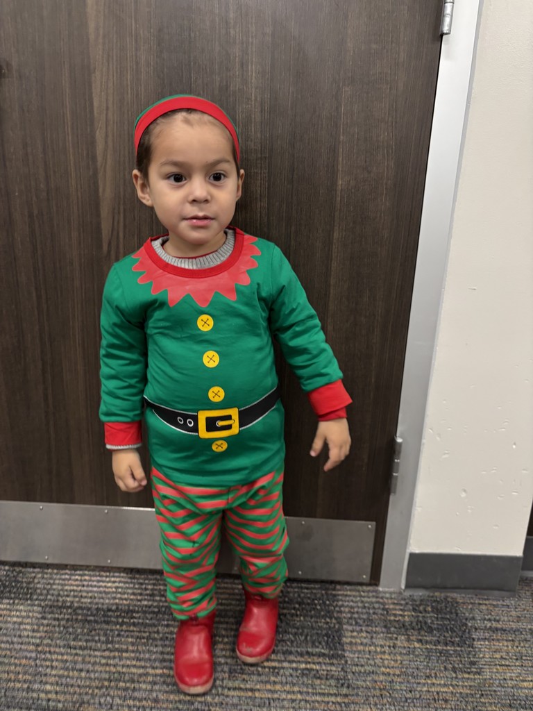 Child dressed as an elf