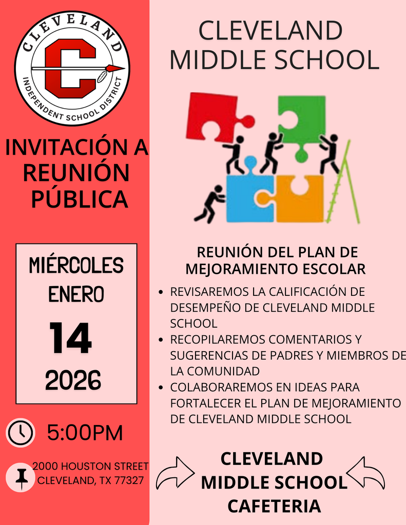 Cleveland Middle School Improvement Meeting -spanish