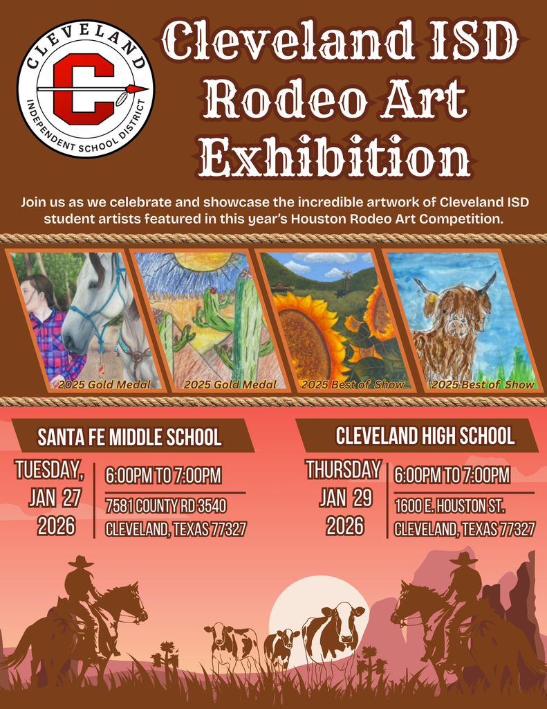 Rodeo Art Exhibition English flyer