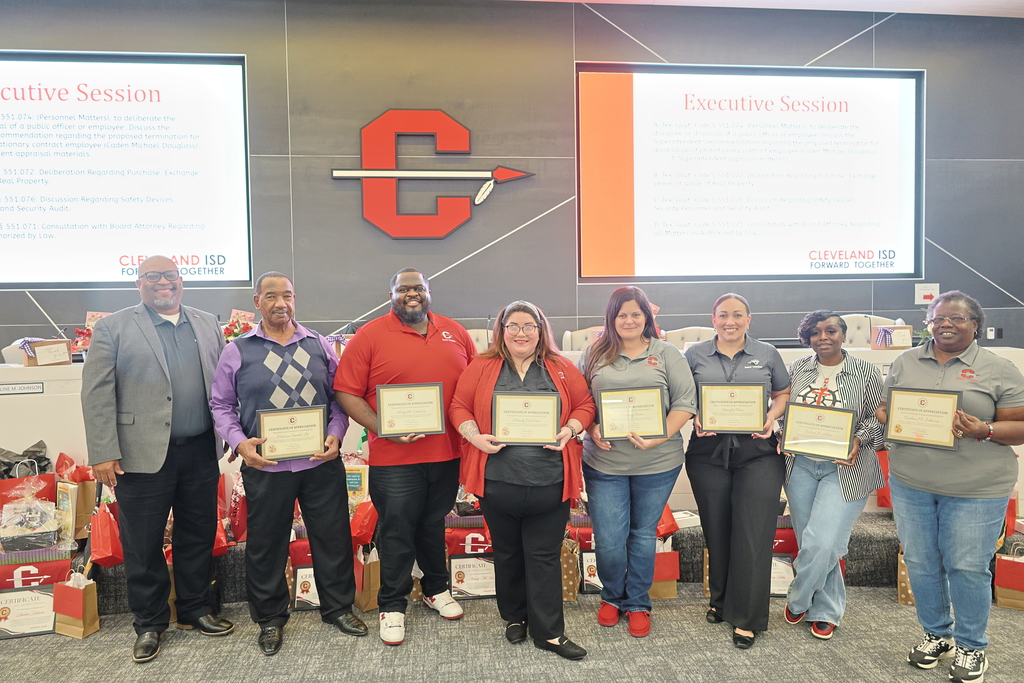 CISD Board of Trustees and Superintendent Barnes