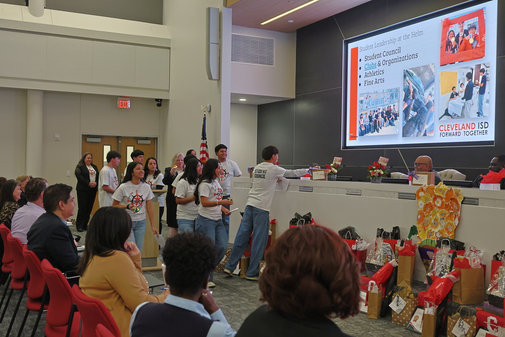 C9 students presenting their One Crew One Direction