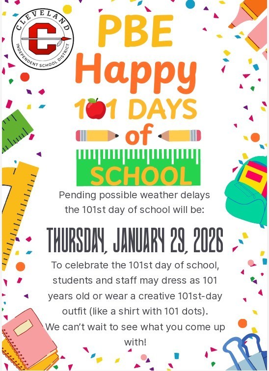 Happy 101 Days of School Celebration