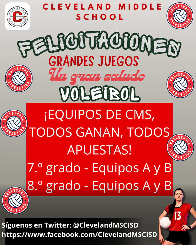 GREY FLYER WITH BLACK AND RED FONT; ALONG WITH VOLLEYBALL SYMBOLS