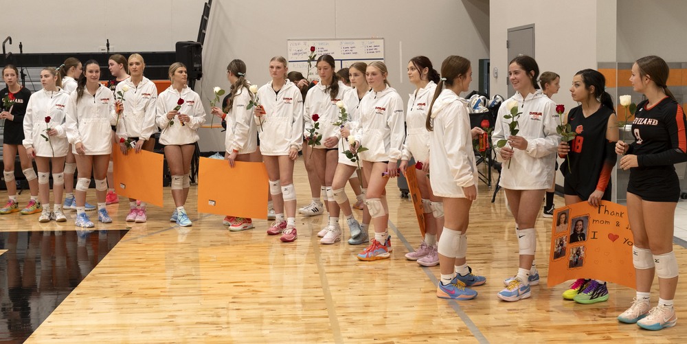 Girls with flowers