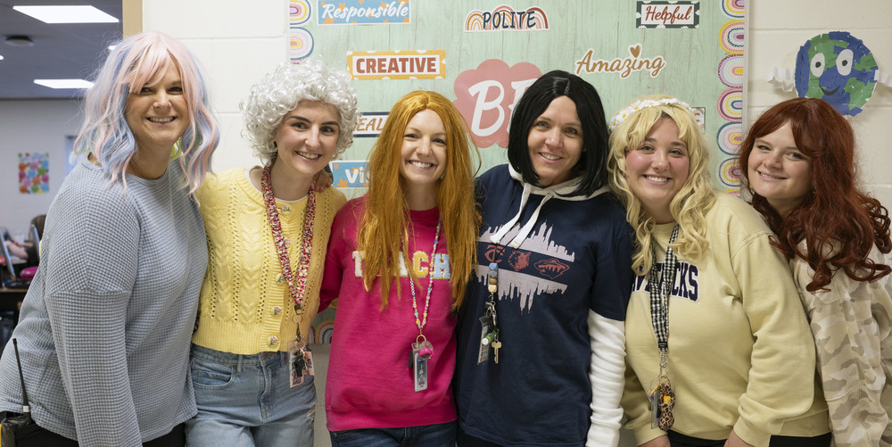 Teachers with colored hair