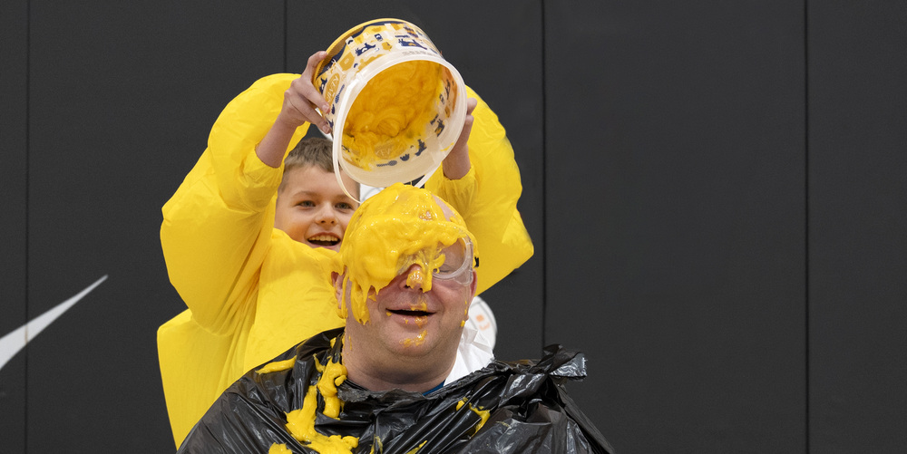 Lusk getting slimed