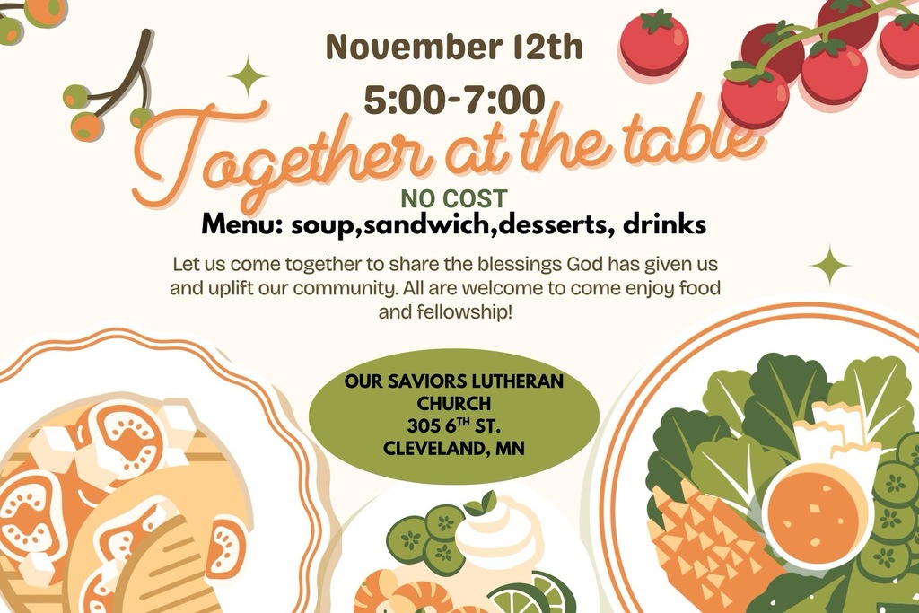 Together at the table flyer