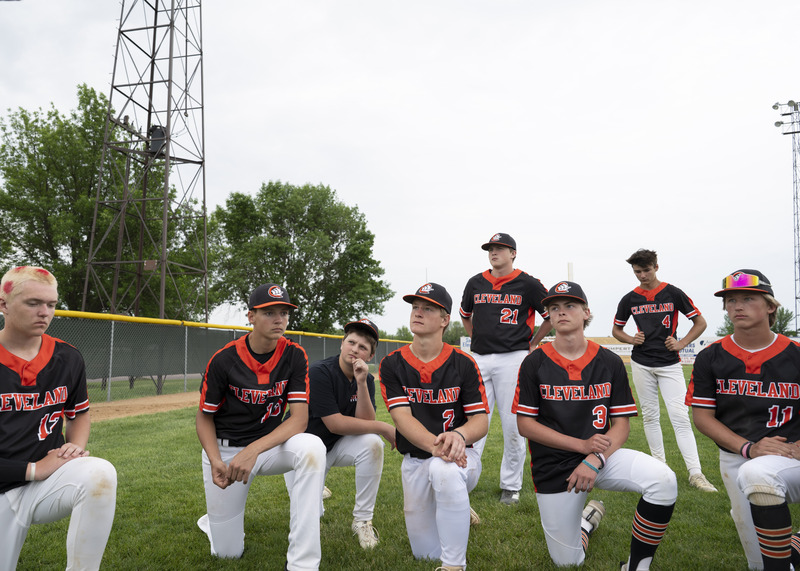 Players after the game
