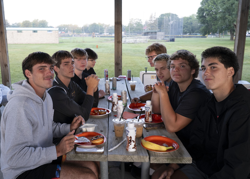 Boys at table