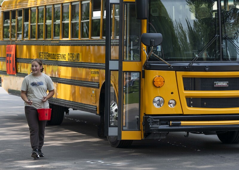Bus in parade