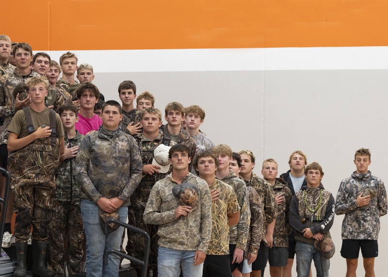 Students in camo
