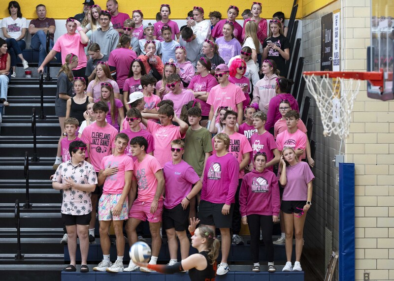 Students in pink