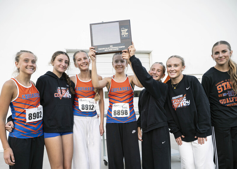 Girls with trophy