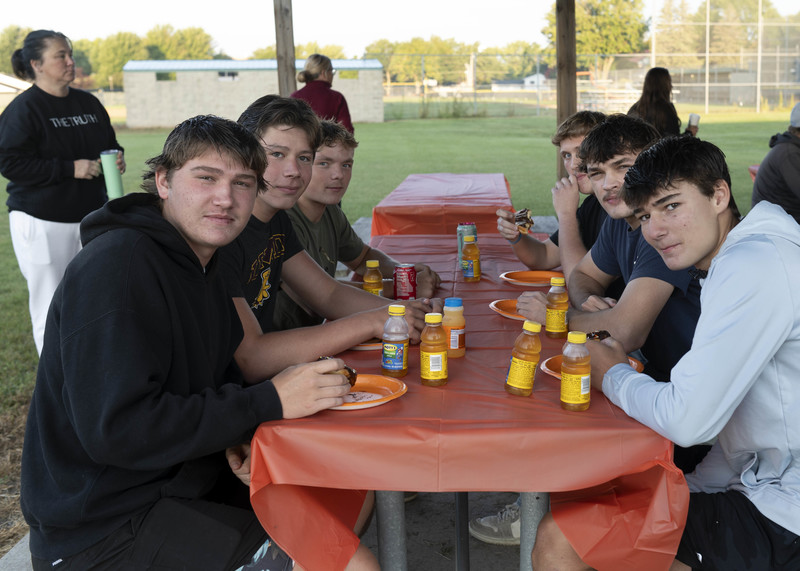 boys at table