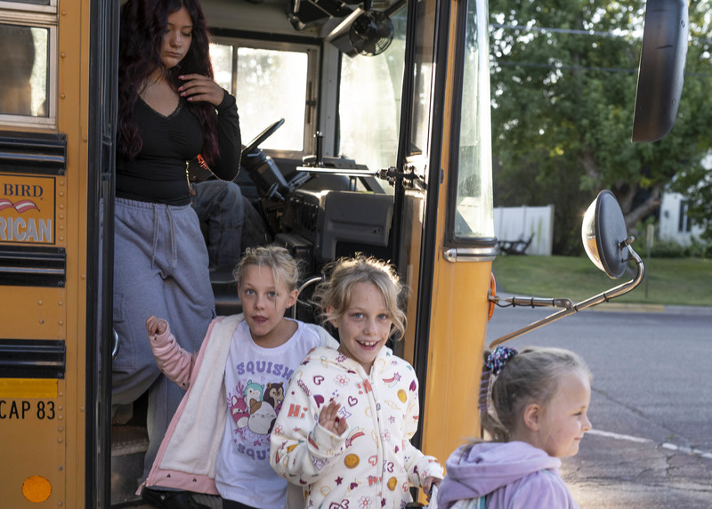 Sisters by bus