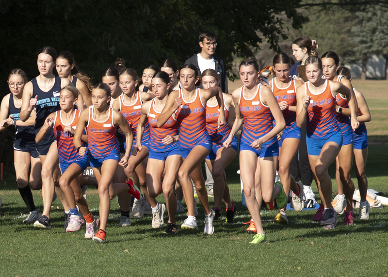 Girls in pack