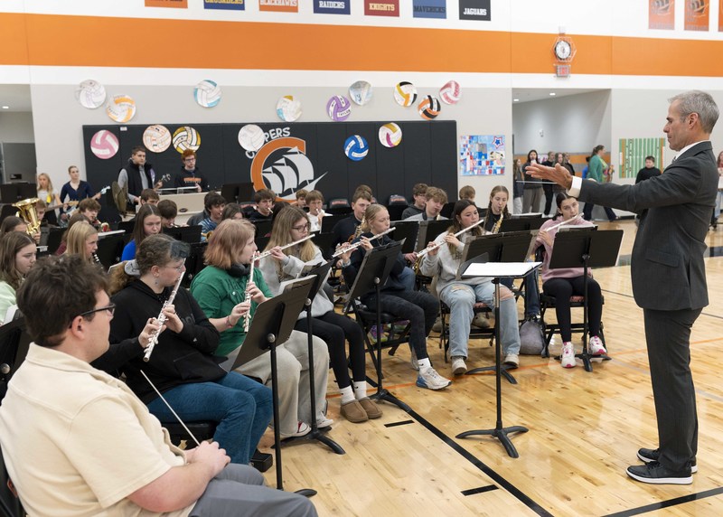 Grade 8-10 Concert Band.