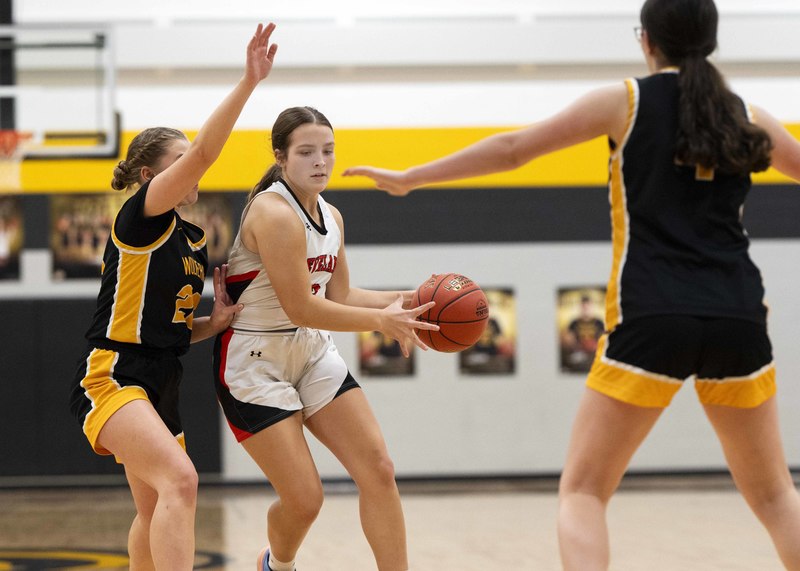 Kaitlyn Flowers with ball