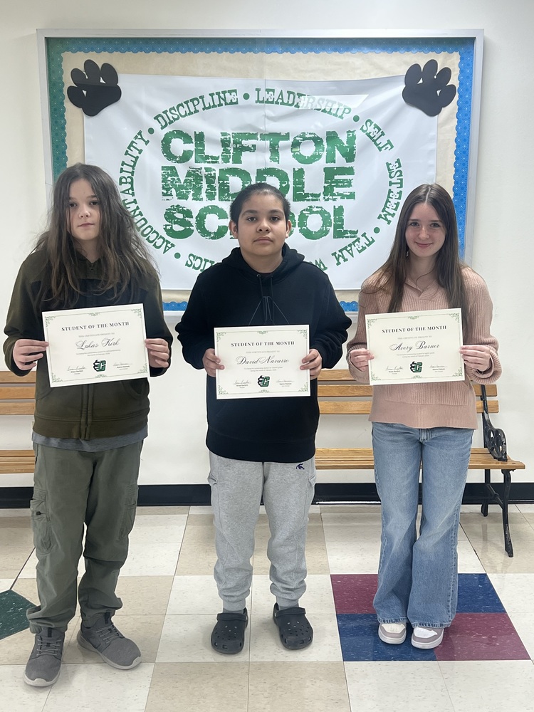 Students Of The Month For March