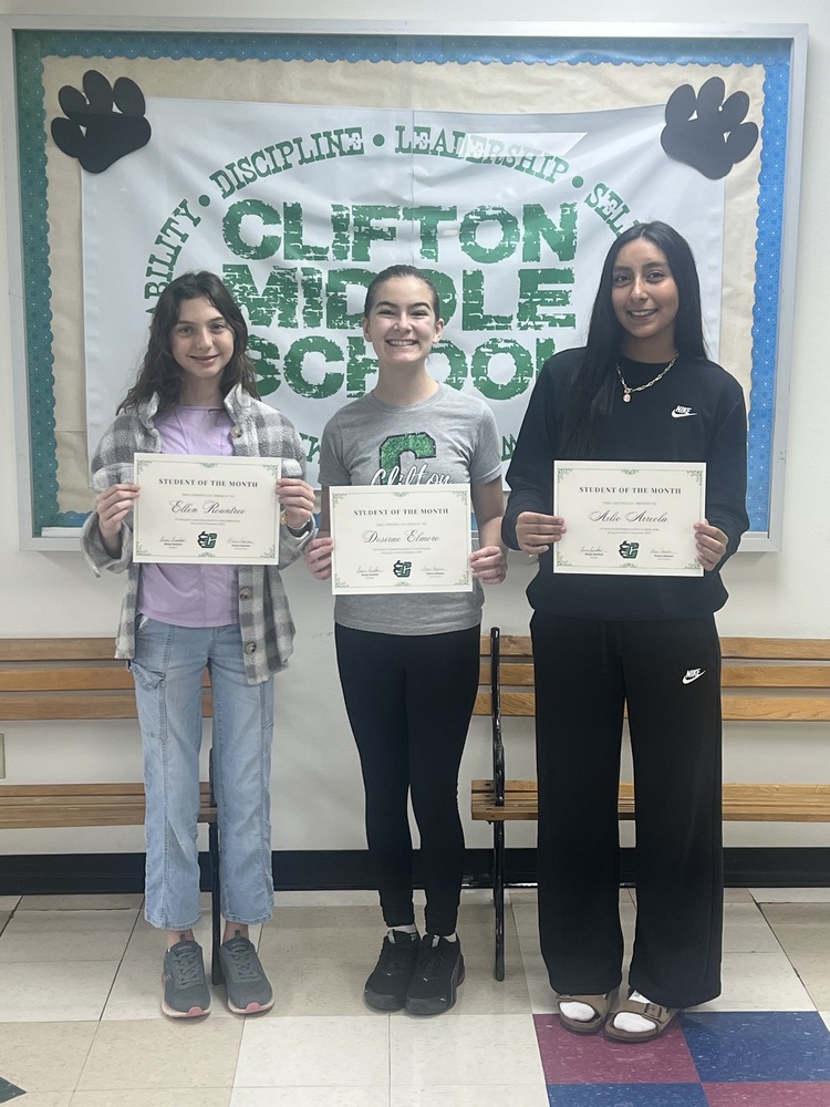 Students of the month for January