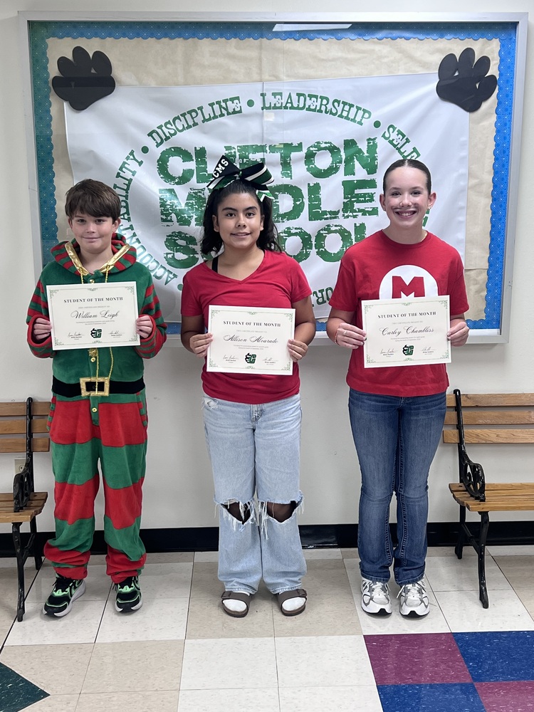 Students of the Month for September