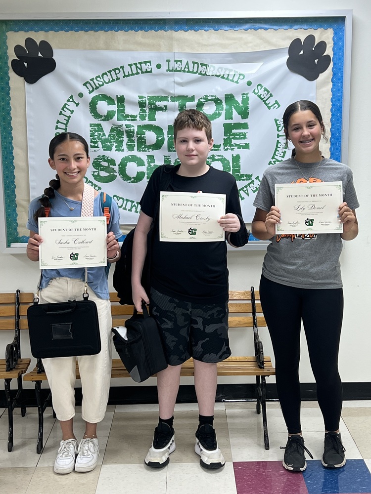 Students of the Month for May