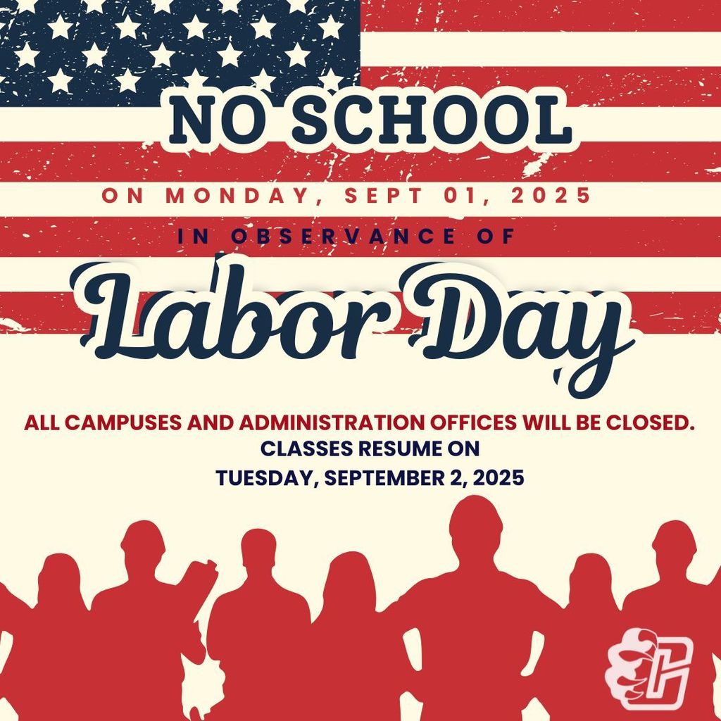 September 1 - Labor Day School Holiday