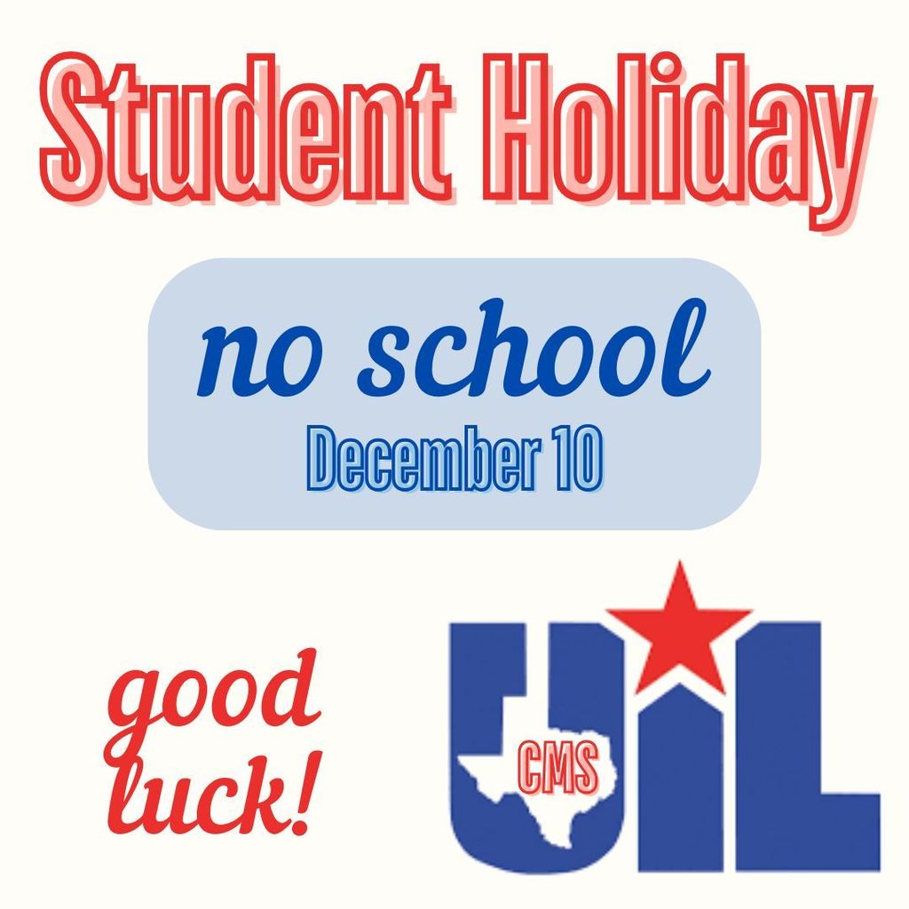 No School December 10th