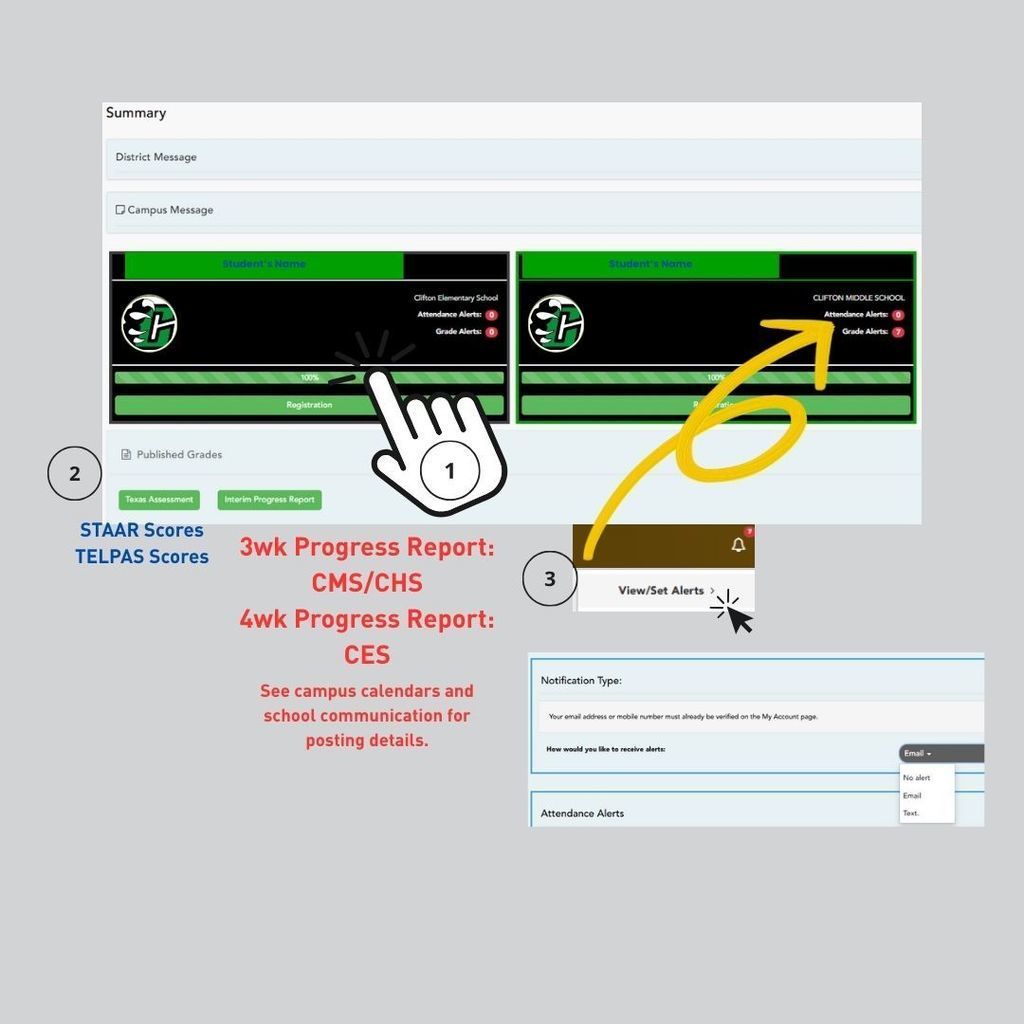 How to access grades in parent portal