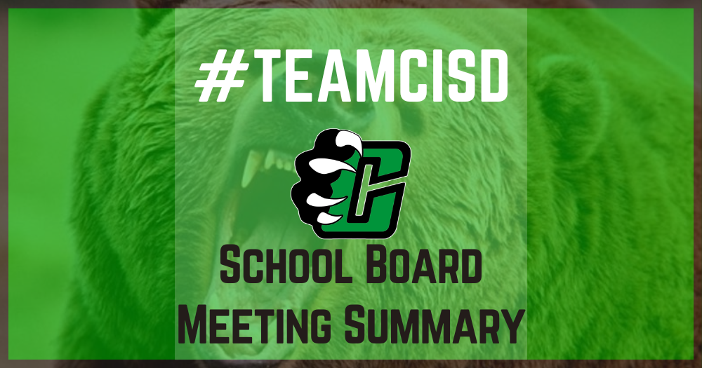 School Board Meeting Summary