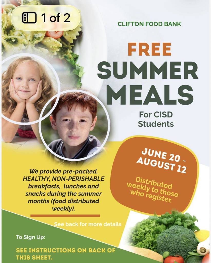 Clifton Food Bank Flyer