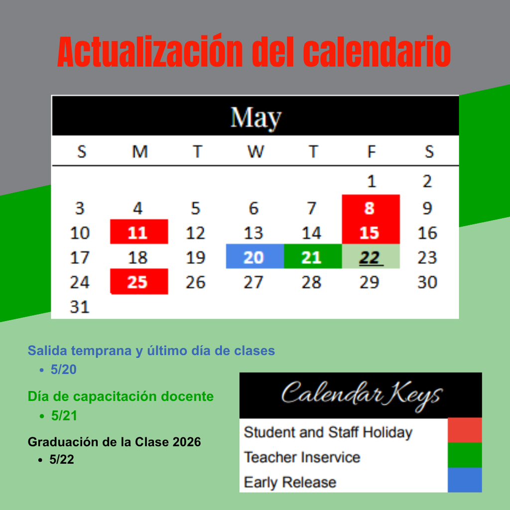 Calendar Update